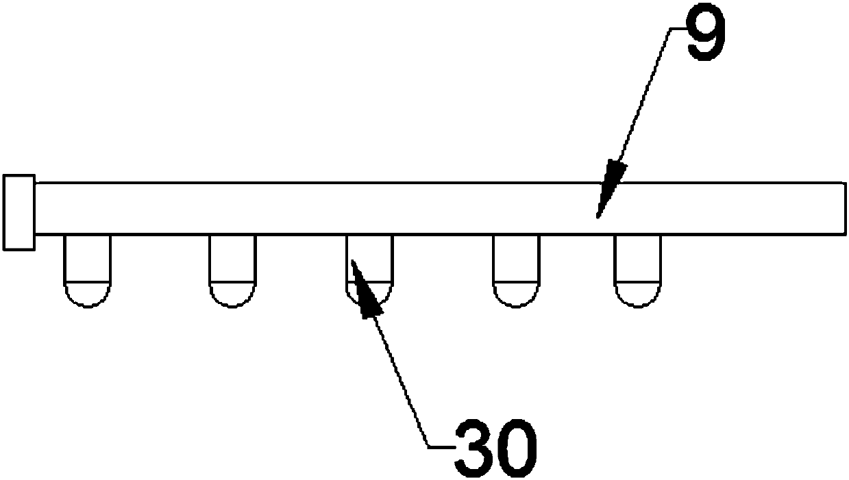 Efficient waste gas purification treatment device