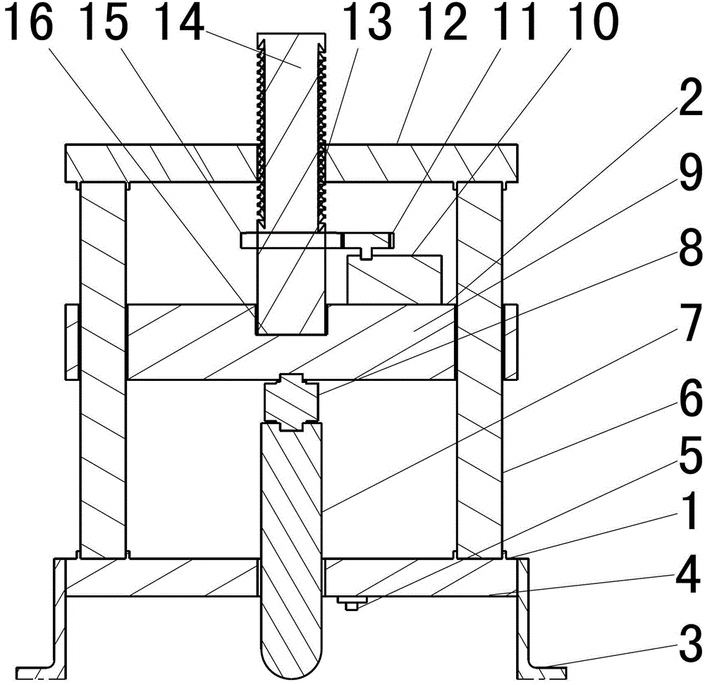 A static indentation damage prefabrication test machine for composite material structures