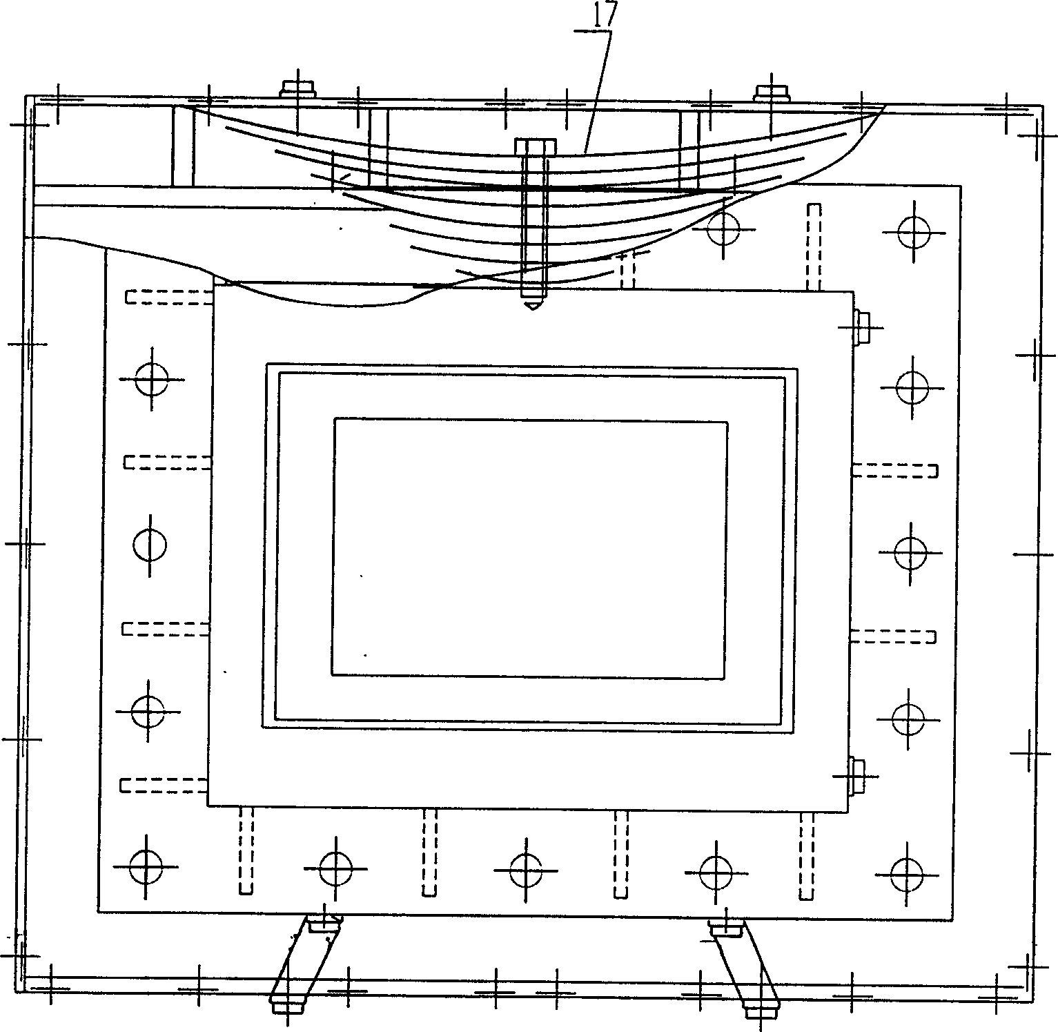 Hyperbolic shaped steel bearing for engineering structure