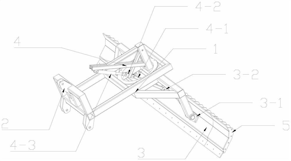 Paddy field land leveling and weeding machine