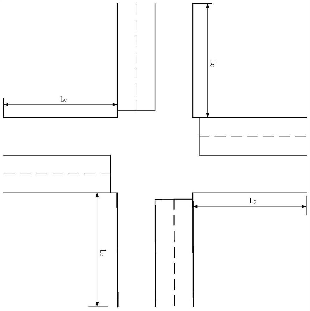 Single-point intersection vehicle control method for pure network connection environment