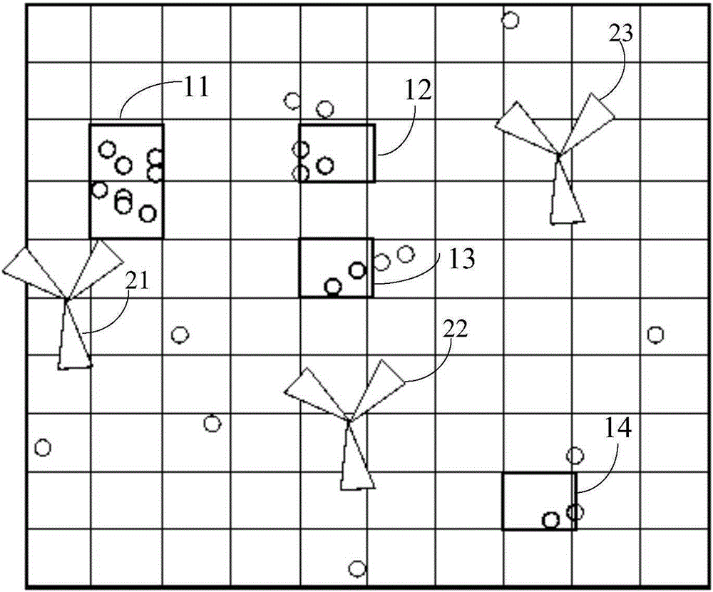 A method and device for selecting a location of a wifi site