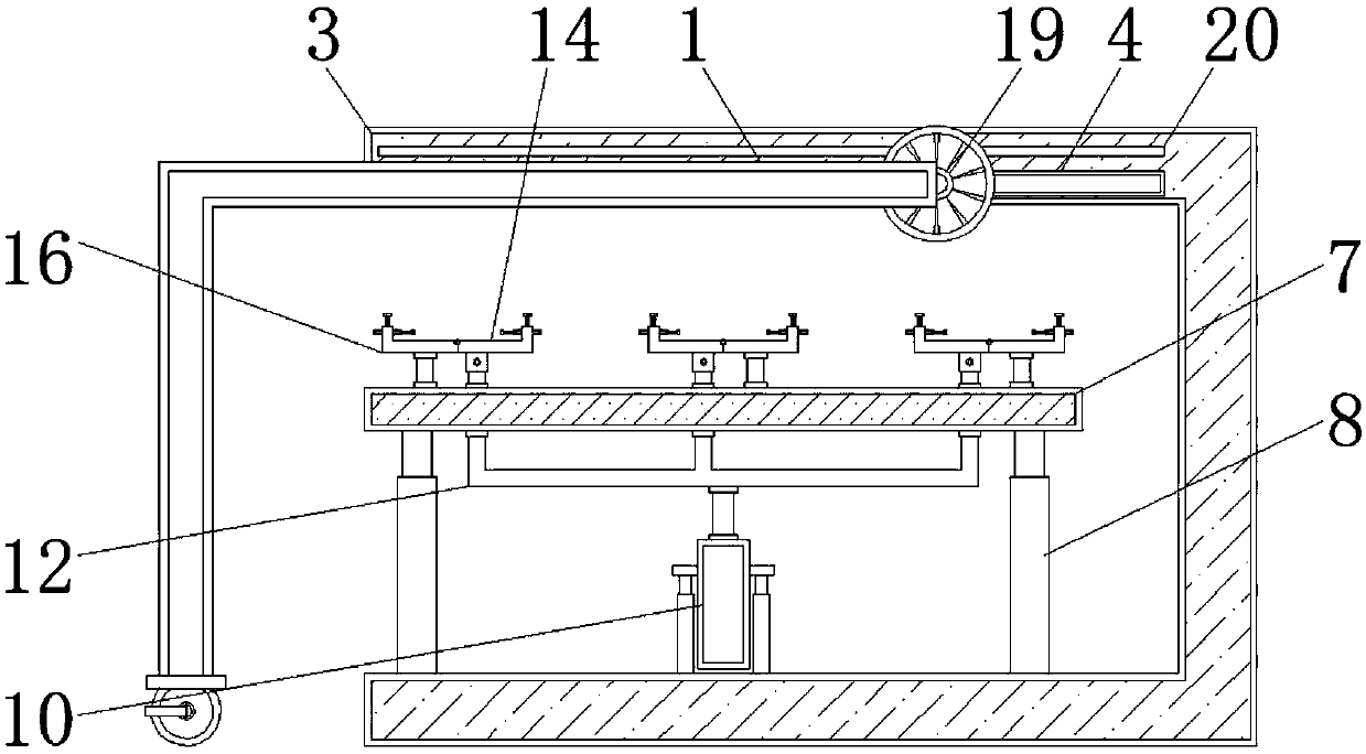 Paper angle bead machining bending device capable of achieving cutting function and facilitating fixing