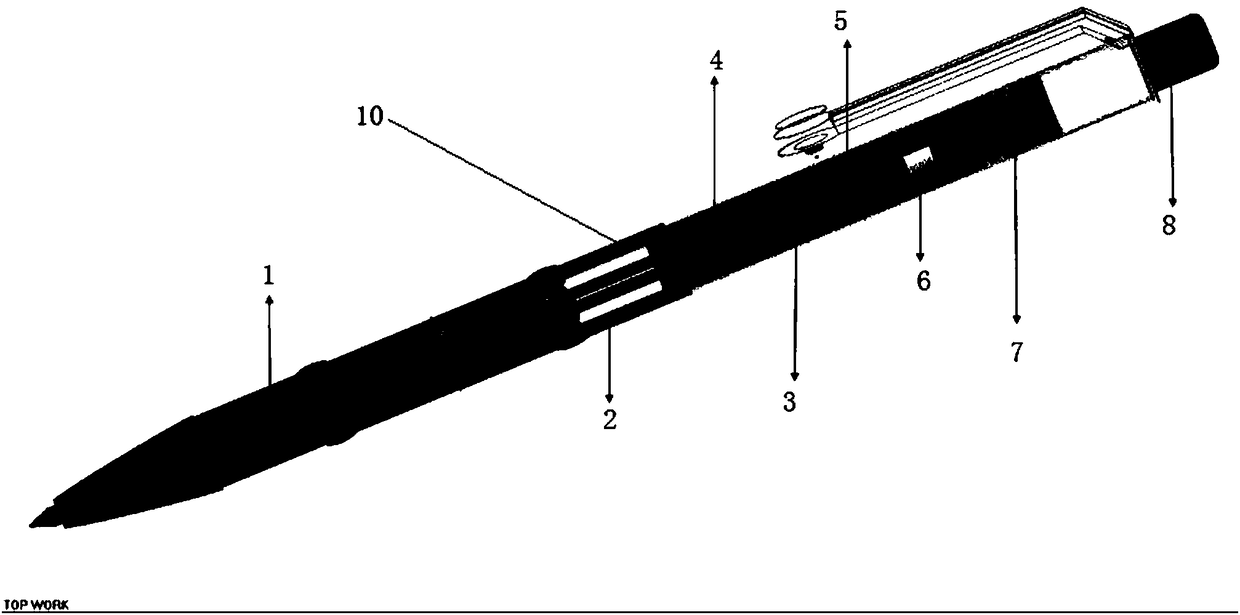 Intelligent pen capable of correcting sitting posture