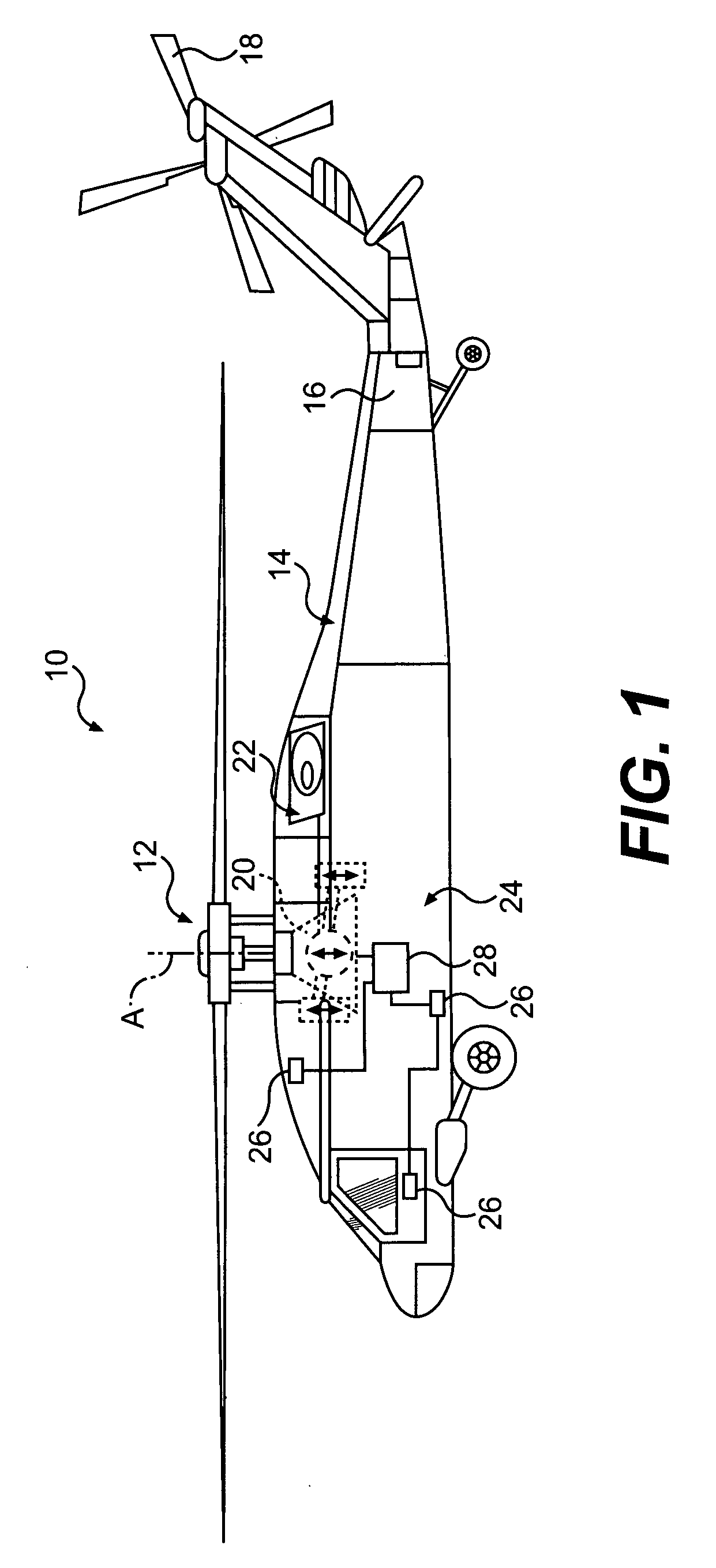 Gearbox mounted force generator