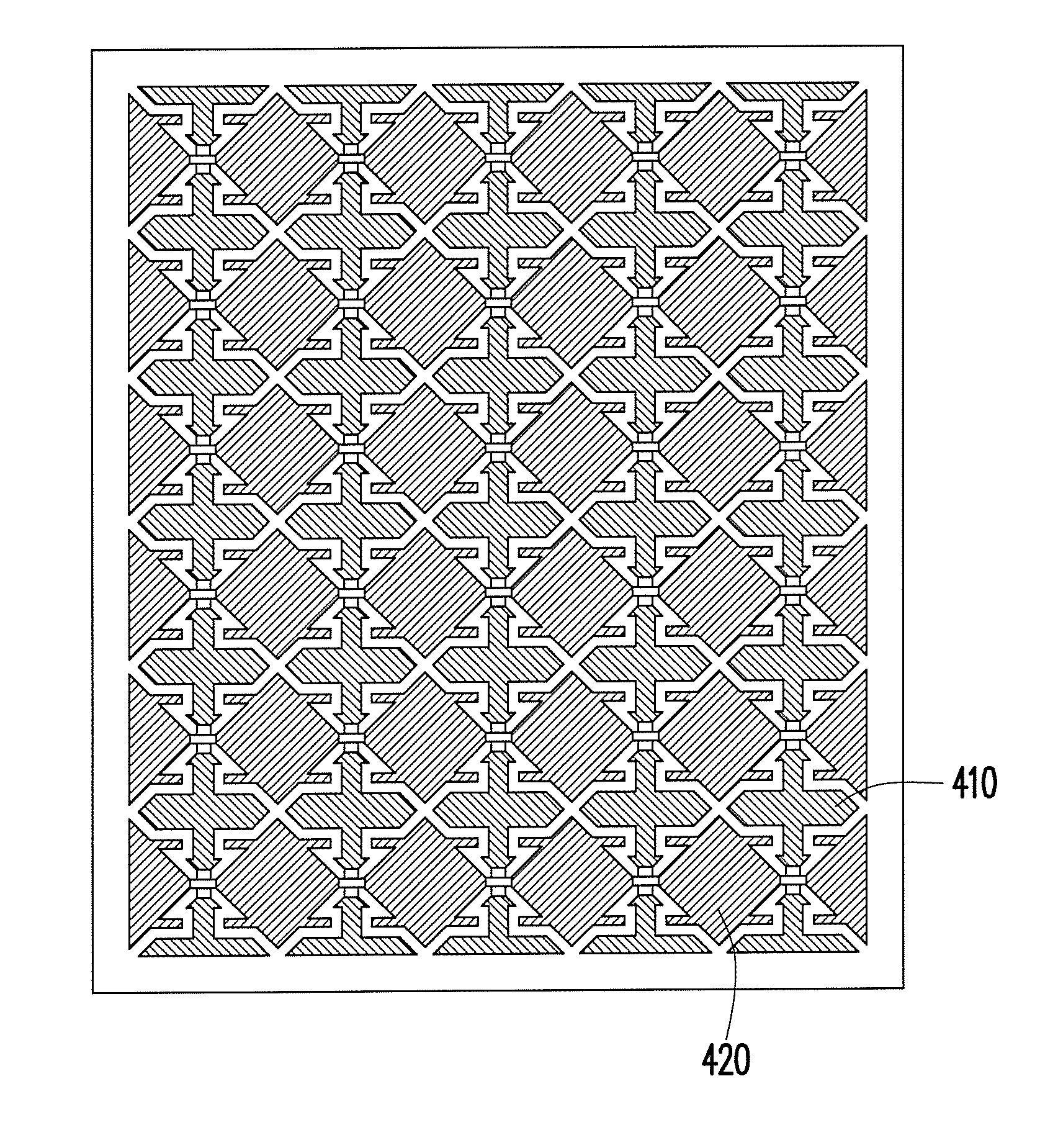 Electrode structure of capacitive touch panel