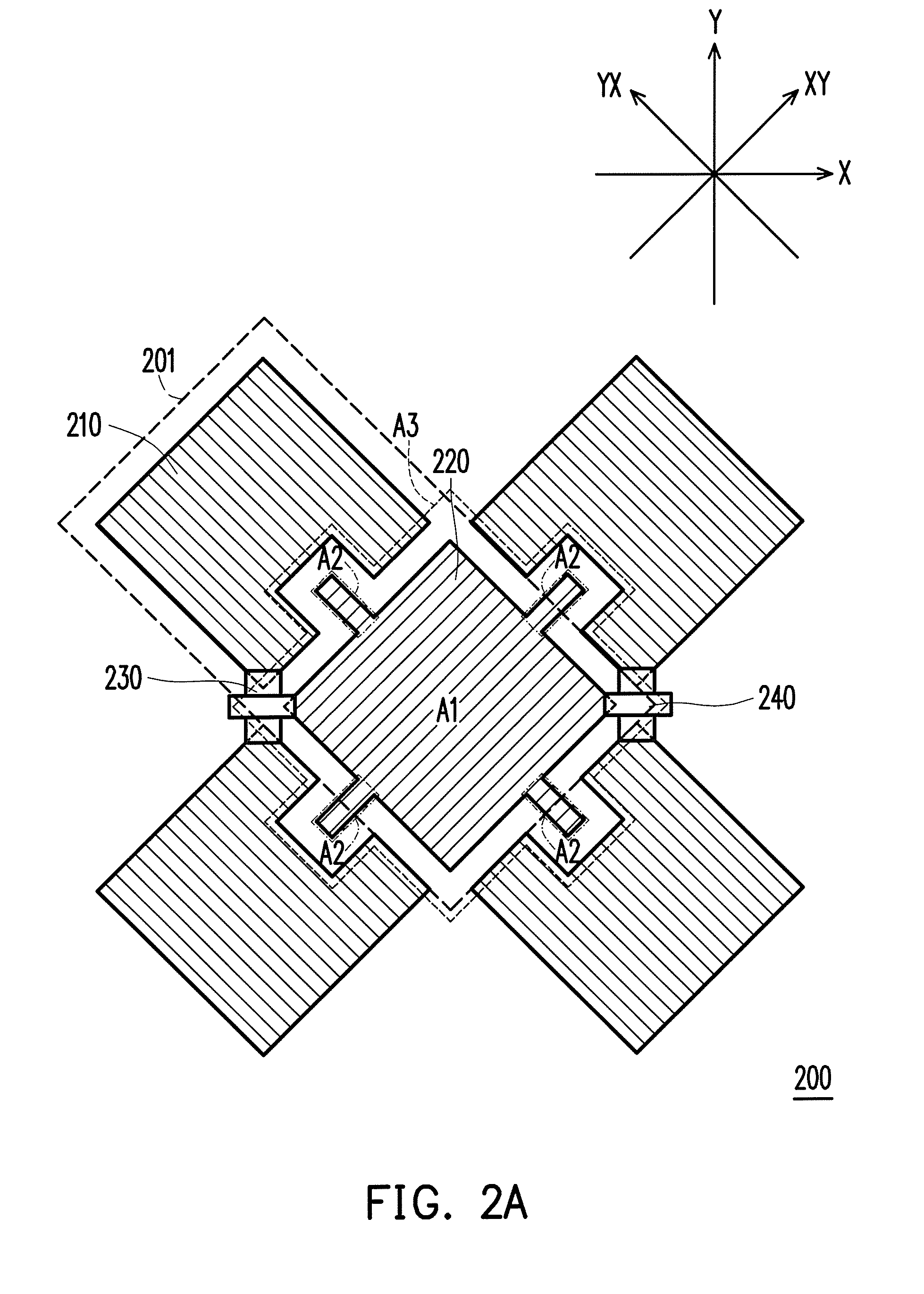 Electrode structure of capacitive touch panel