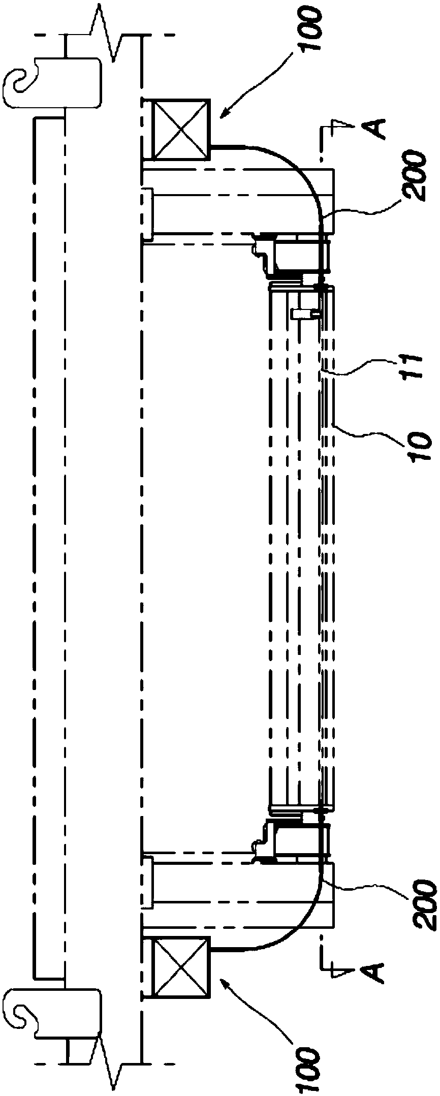 Air knife width variable device with excellent operating efficiency