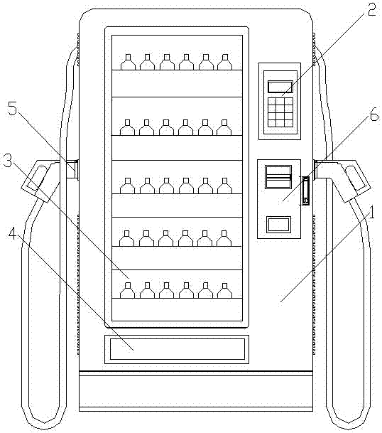 Charging pile with automatic vending system