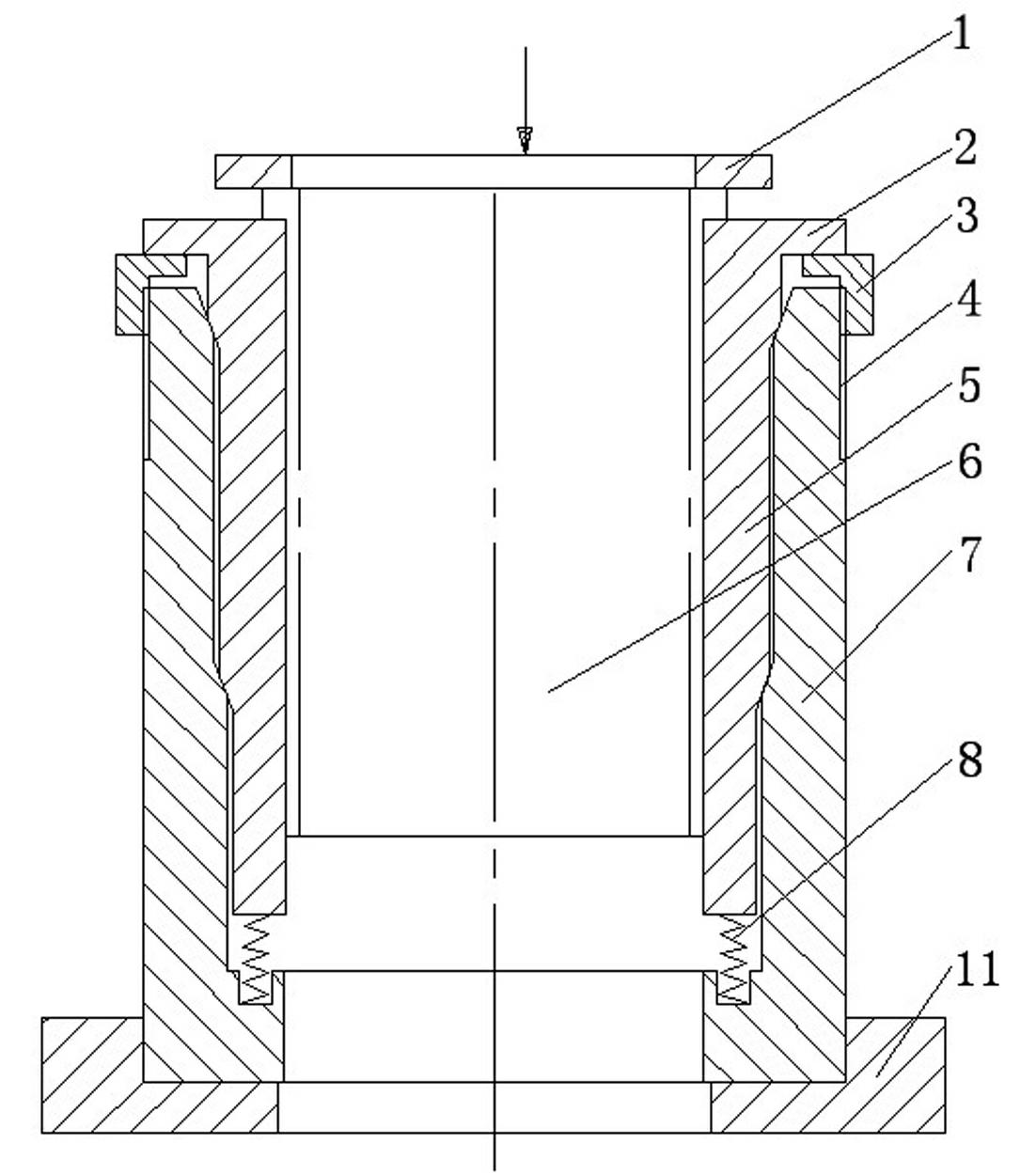 Dried type clamp for quilting and grinding air cylinder sleeve