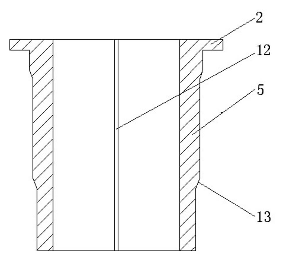 Dried type clamp for quilting and grinding air cylinder sleeve