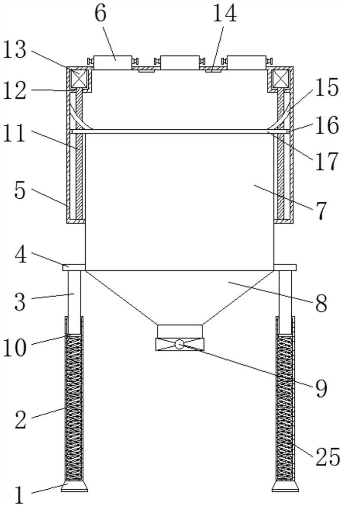 Large circulating fluidized bed boiler combined deslagging device