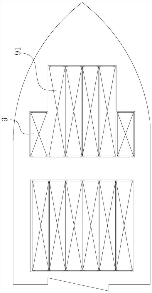 A test method for container ship cargo hold guide rail based on test device