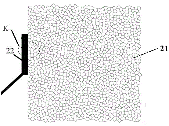 Metal grid conducting layer and touch panel equipped with the conducting layer