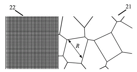 Metal grid conducting layer and touch panel equipped with the conducting layer