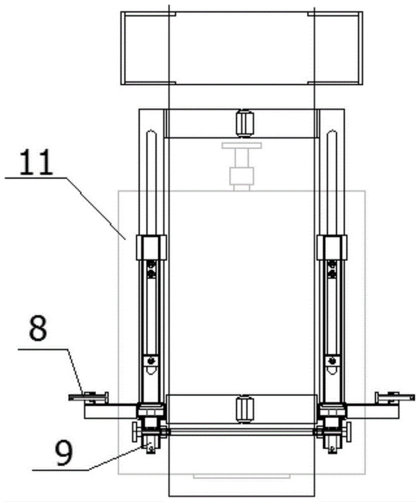 Installation work platform for operating mechanism of outdoor isolating switch