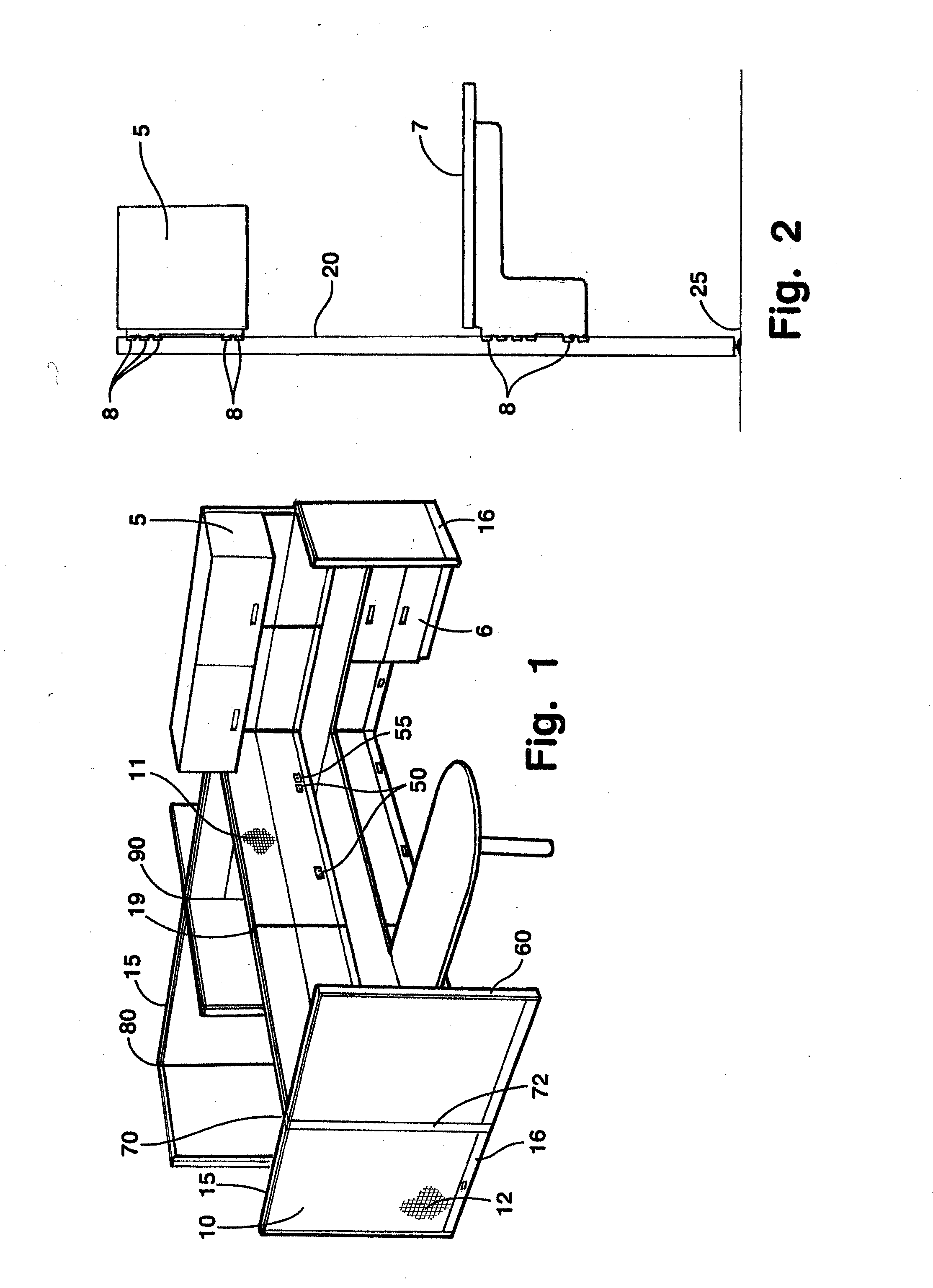 Knock-down portable partition system