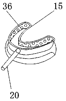 Oral cavity cleaning device for oral cavity examination