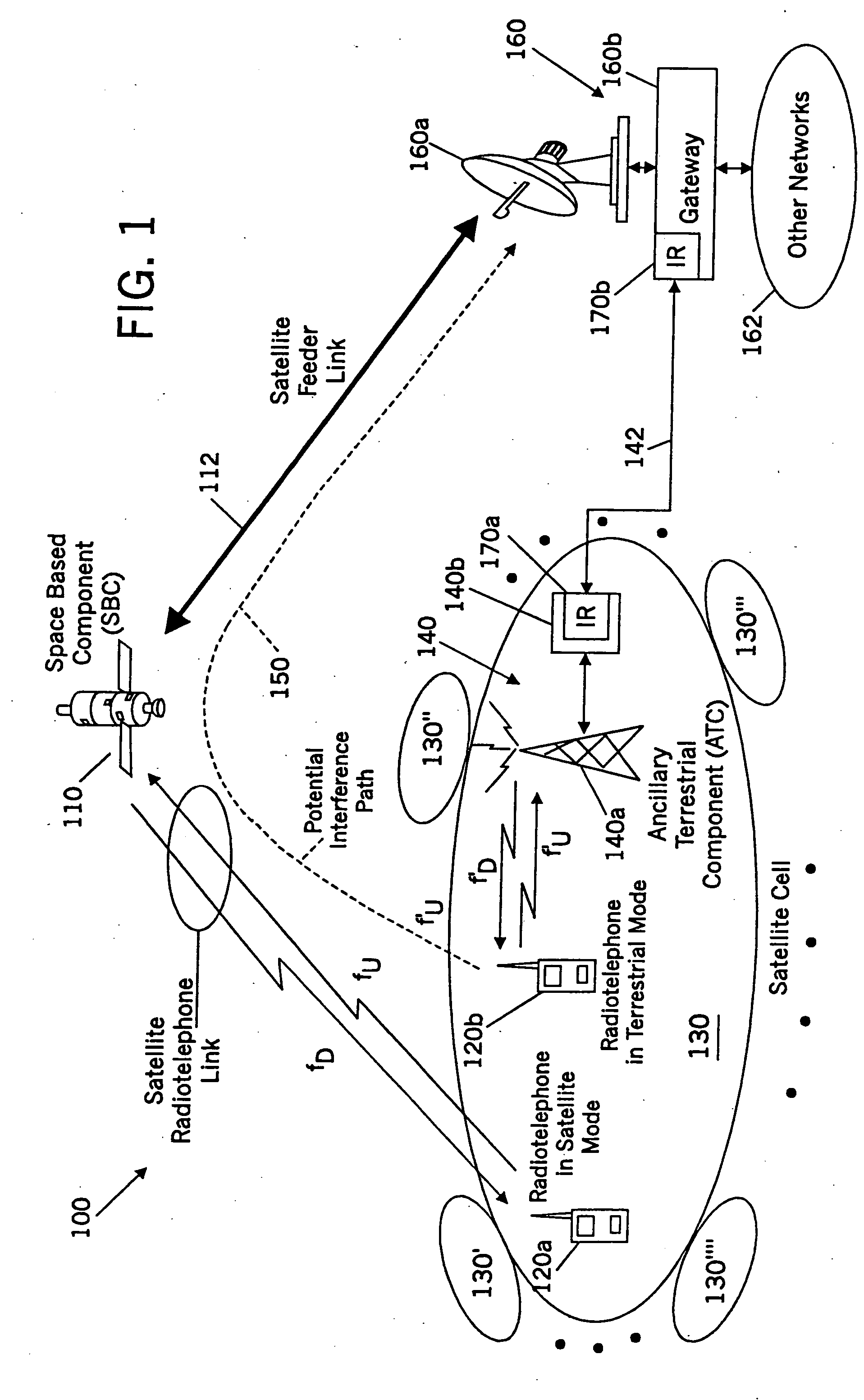 Methods and systems for configuring satellite antenna cell patterns in response to terrestrial use of satellite frequencies