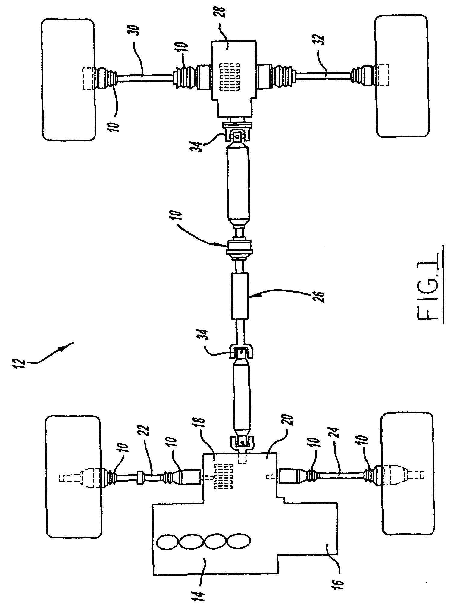 Constant velocity joint vent valve