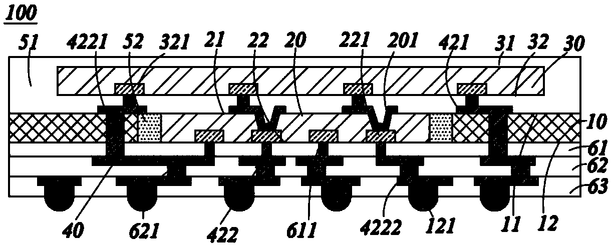 Stacked embedded package structure and manufacturing method thereof