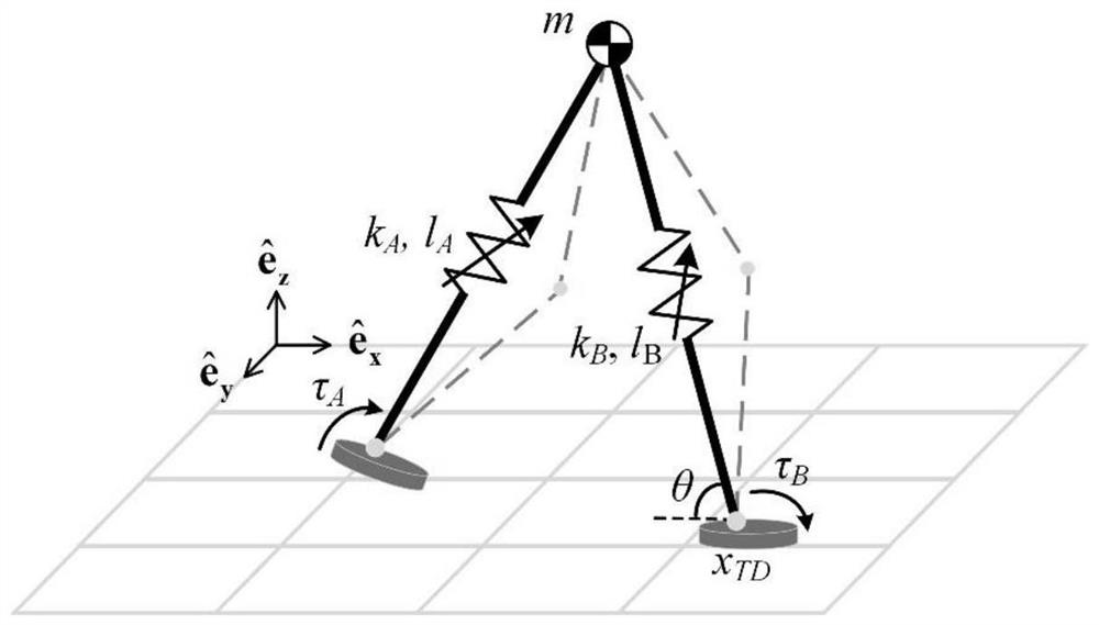 A spring-loaded inverted pendulum model and gait planning method for a biped robot