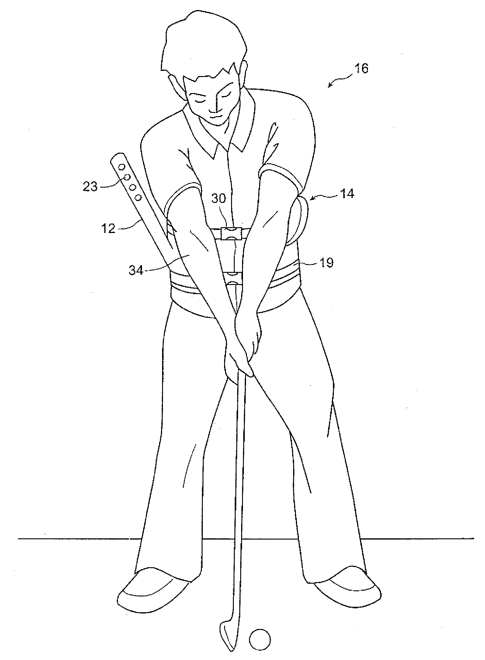 Wearable Golf Swing Training Aid and Method of Using the Same