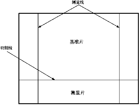 Method for measuring shrinkage factor of PDP (Plasma Display Panel) glass