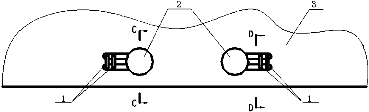 Refueling hose joint drogue parachute framework limiting structure