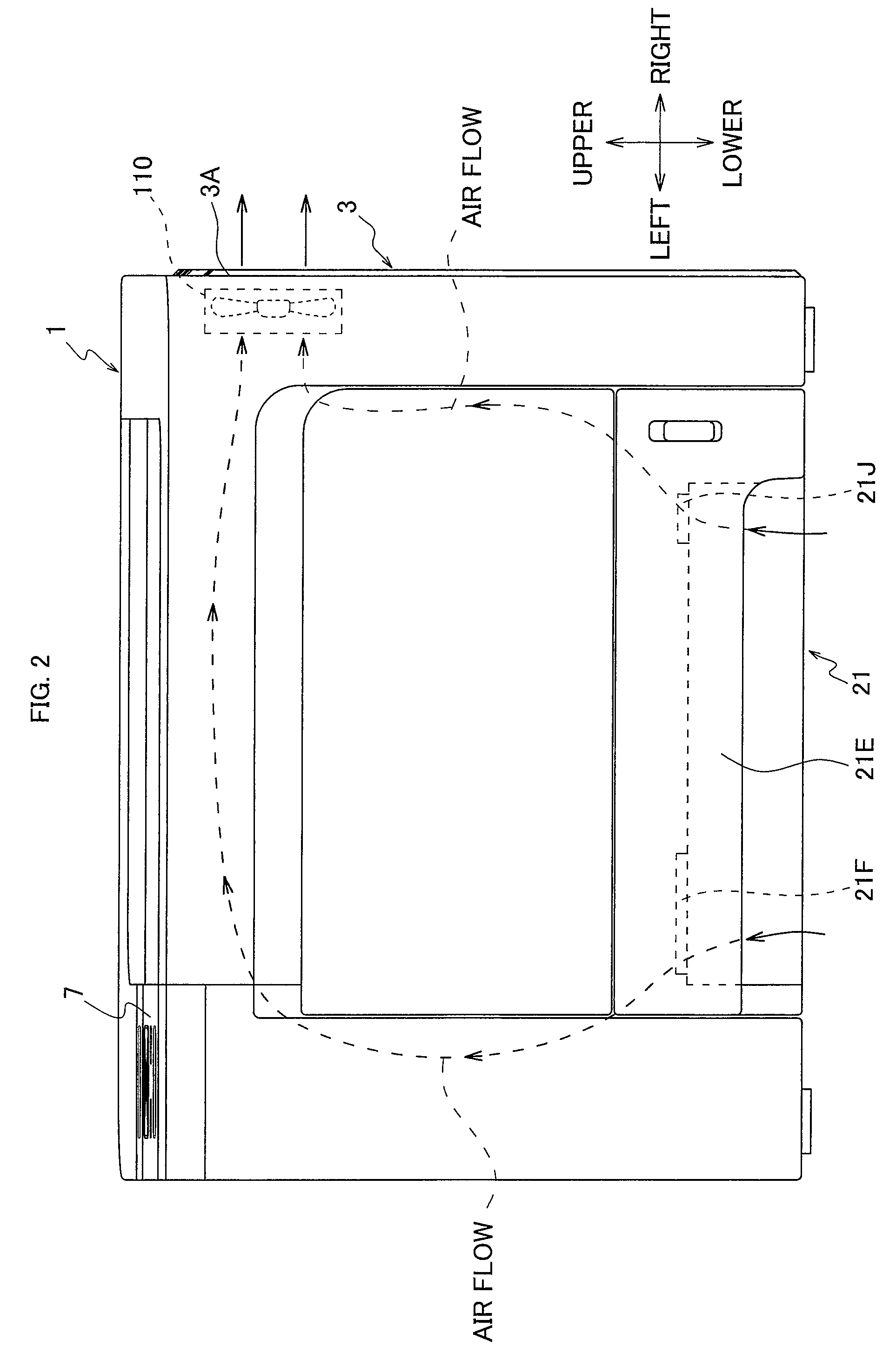 Image forming apparatus including a holding portion having an air vent