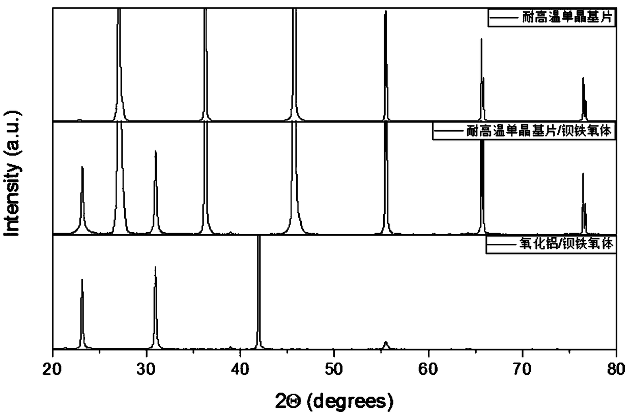 Flexible hexagonal ferrite thin film and preparation method thereof