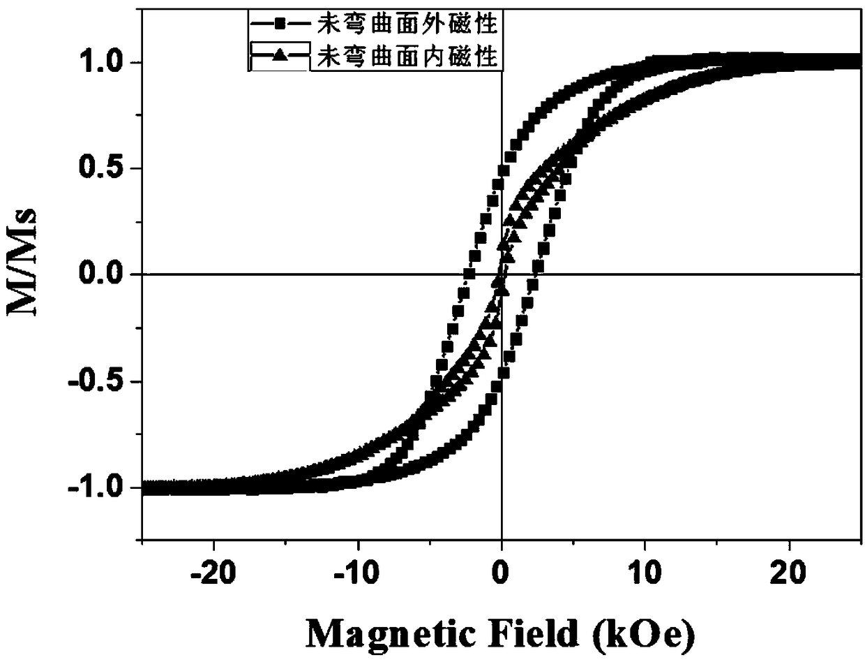 Flexible hexagonal ferrite thin film and preparation method thereof