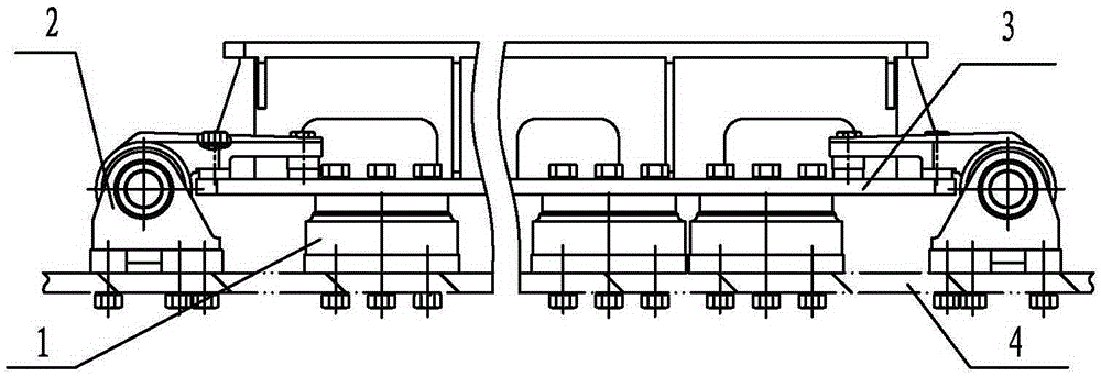 Vibration isolation system for marine main steam turbine gear unit