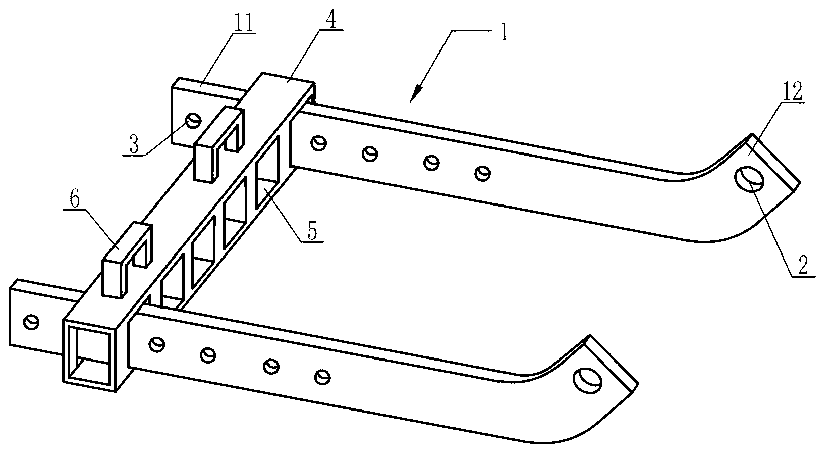 Suspension device for agricultural implements