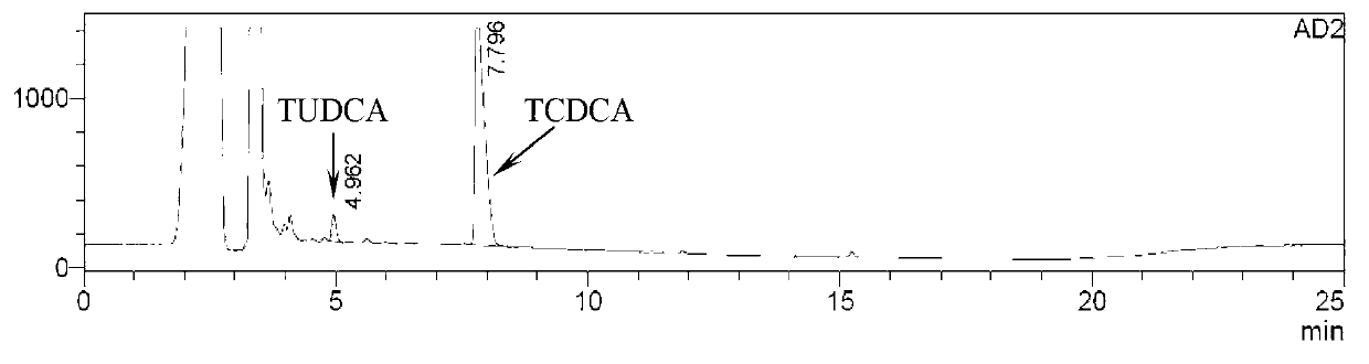 Method for preparing binding-form ursodesoxycholic acid by two-step enzymatic method