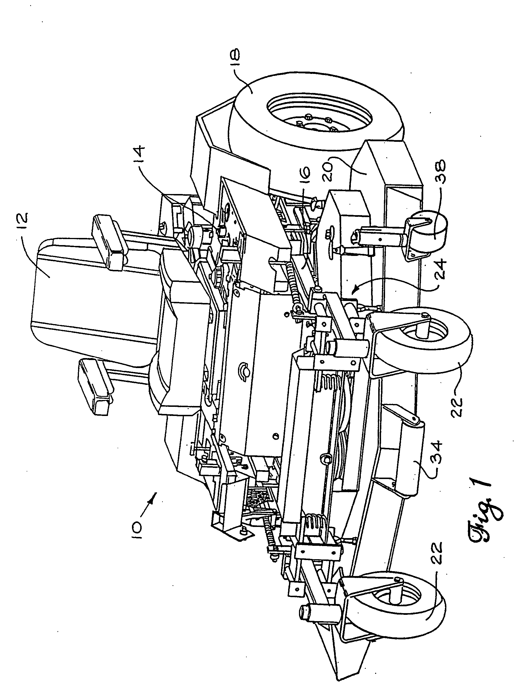 Mower suspension system and method