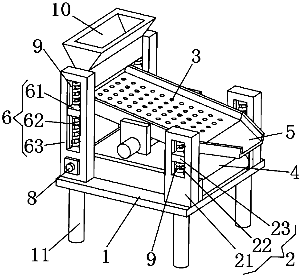 Sand-stone sieve plate device for industry