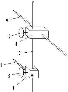 Equal length measuring device for hip joint replacement