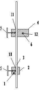 Equal length measuring device for hip joint replacement