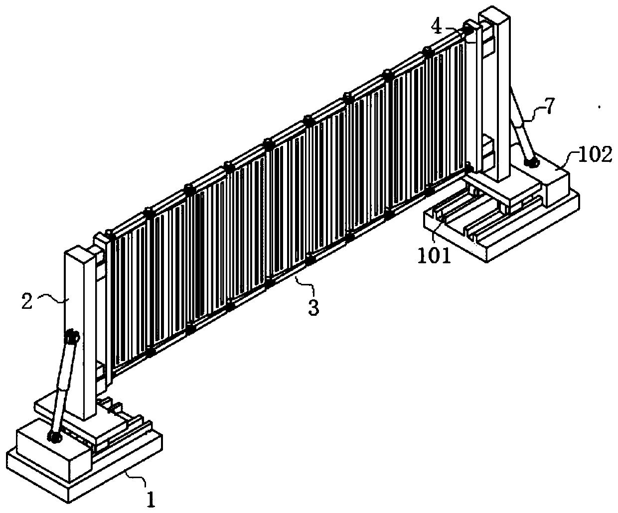 Road construction safety guardrail