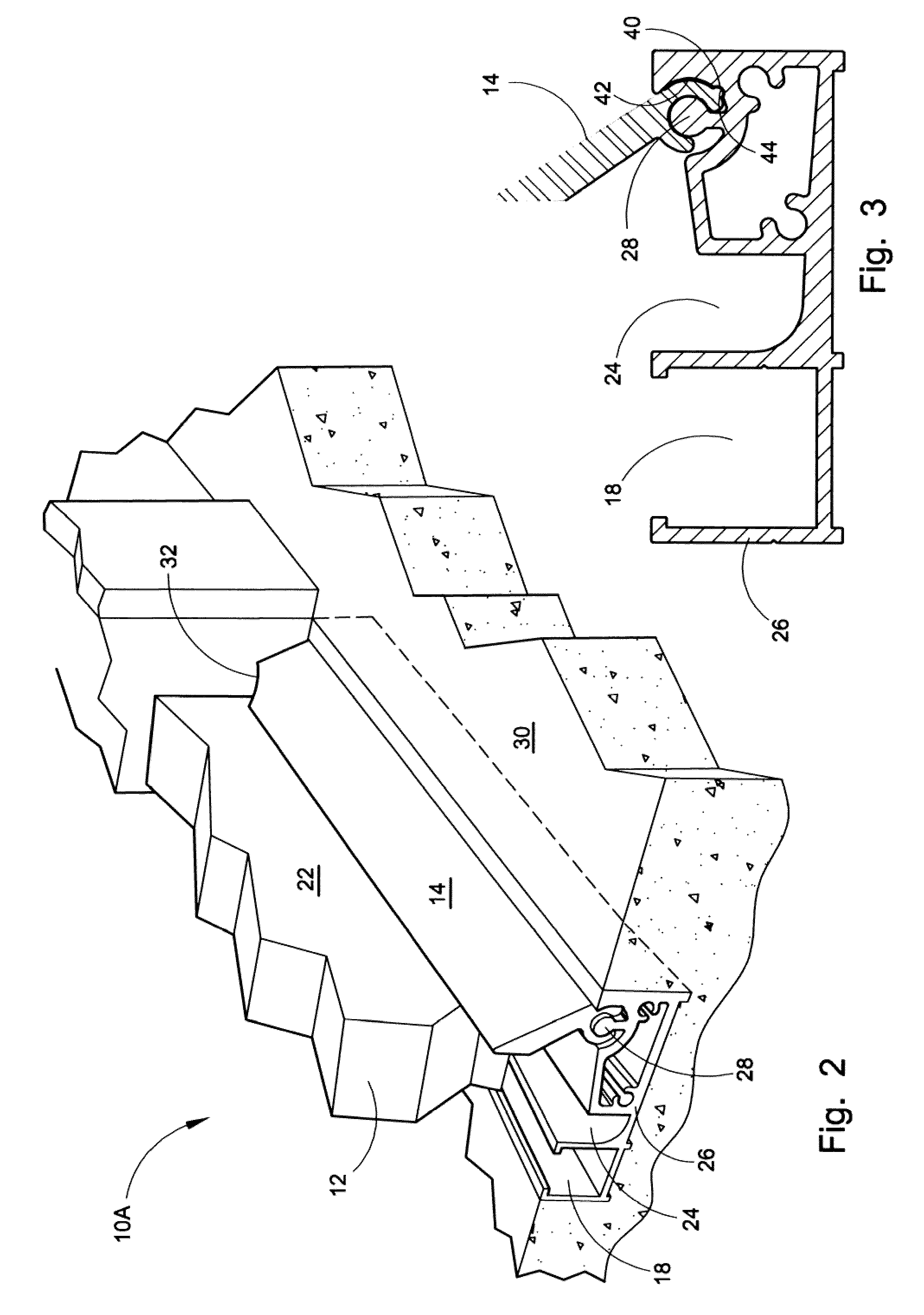 Zero step sill extruded flush threshold door seal system