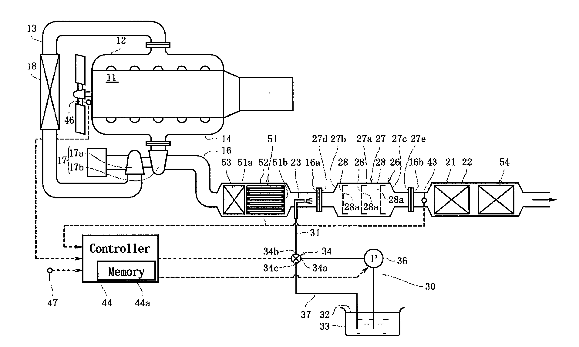 Exhaust gas purification apparatus for engine