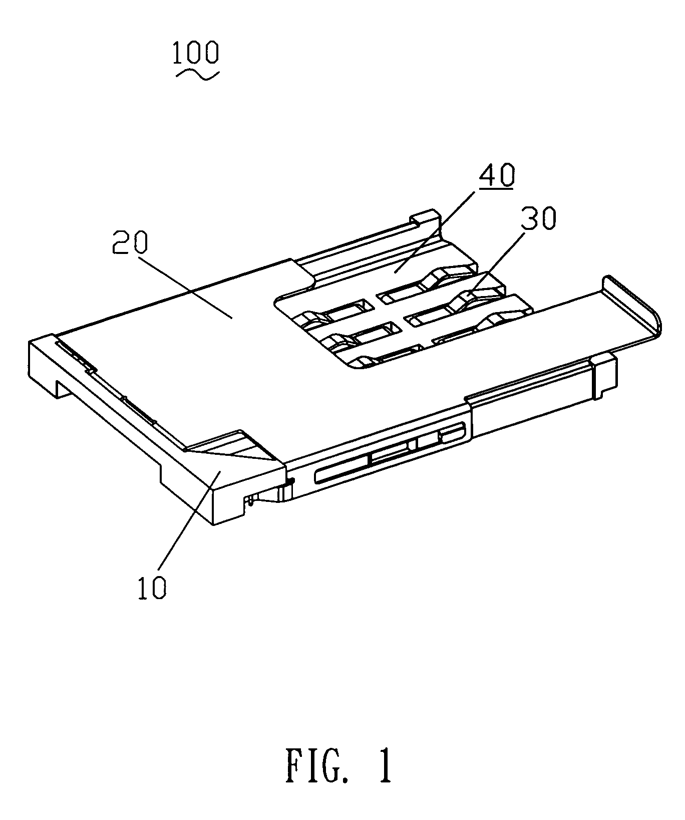 SIM card connector with card ejection mechanism