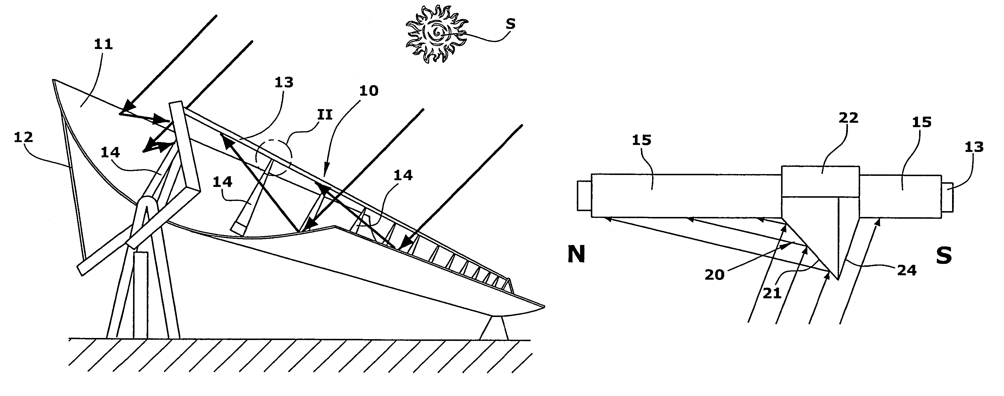 Parabolic trough collector