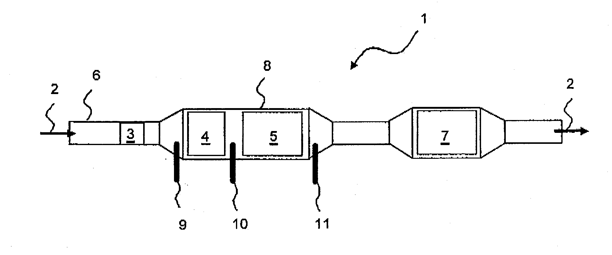 Diagnostic Method for an Internal Combustion Engine Exhaust Gas System that includes a Particle Filter