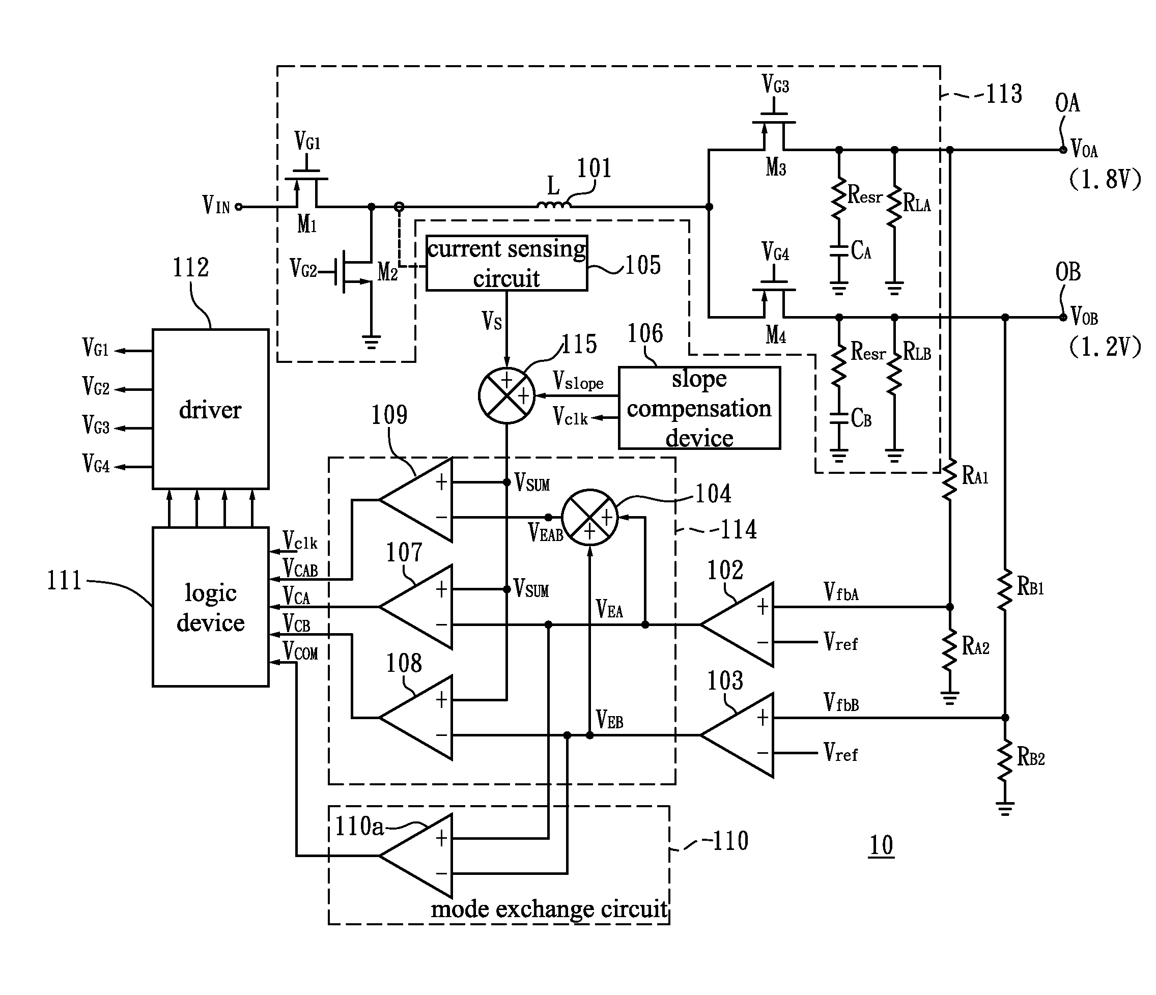 Sido power converter and driving method thereof