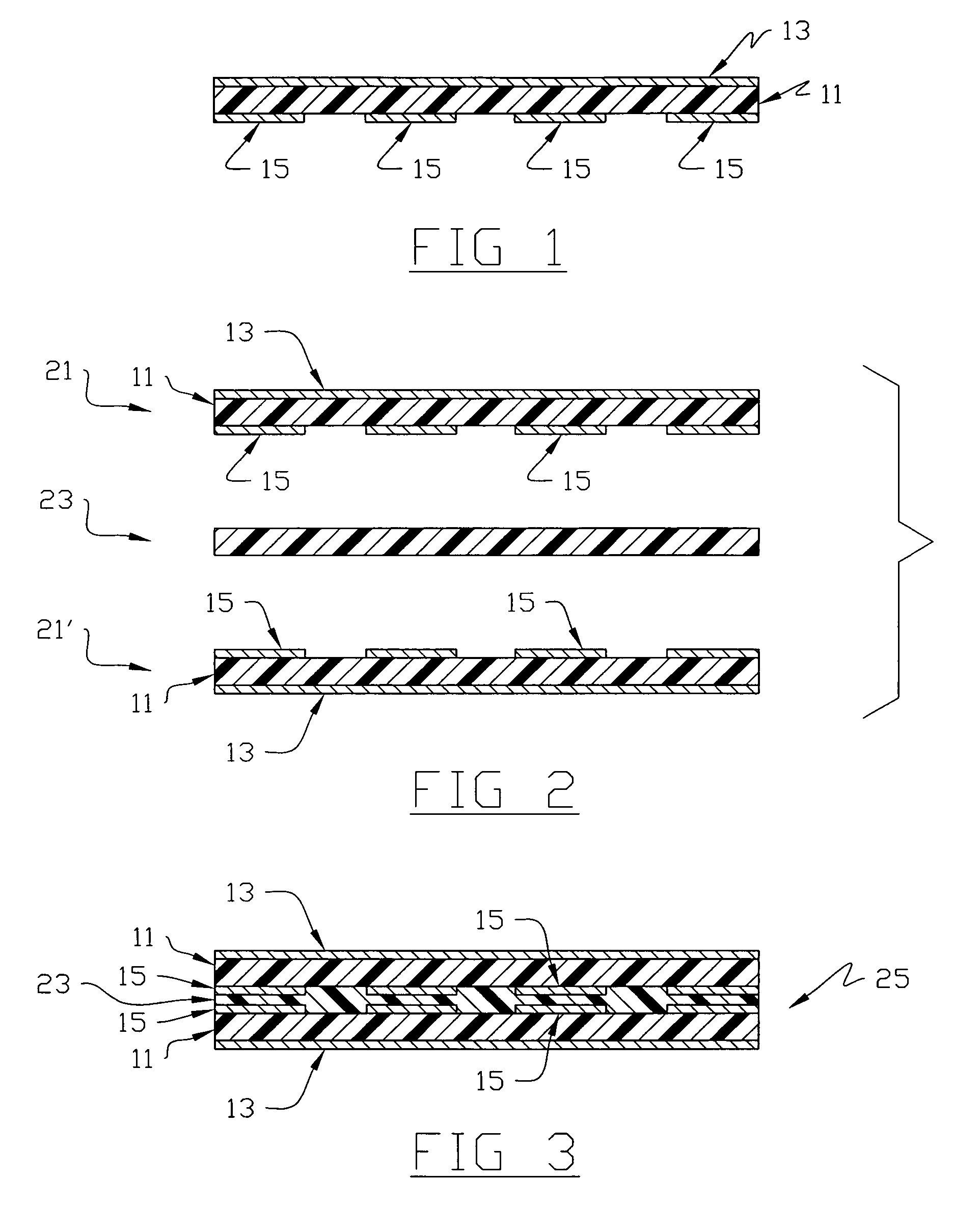 Method of making an internal capacitive substrate for use in a circuitized substrate and method of making said circuitized substrate