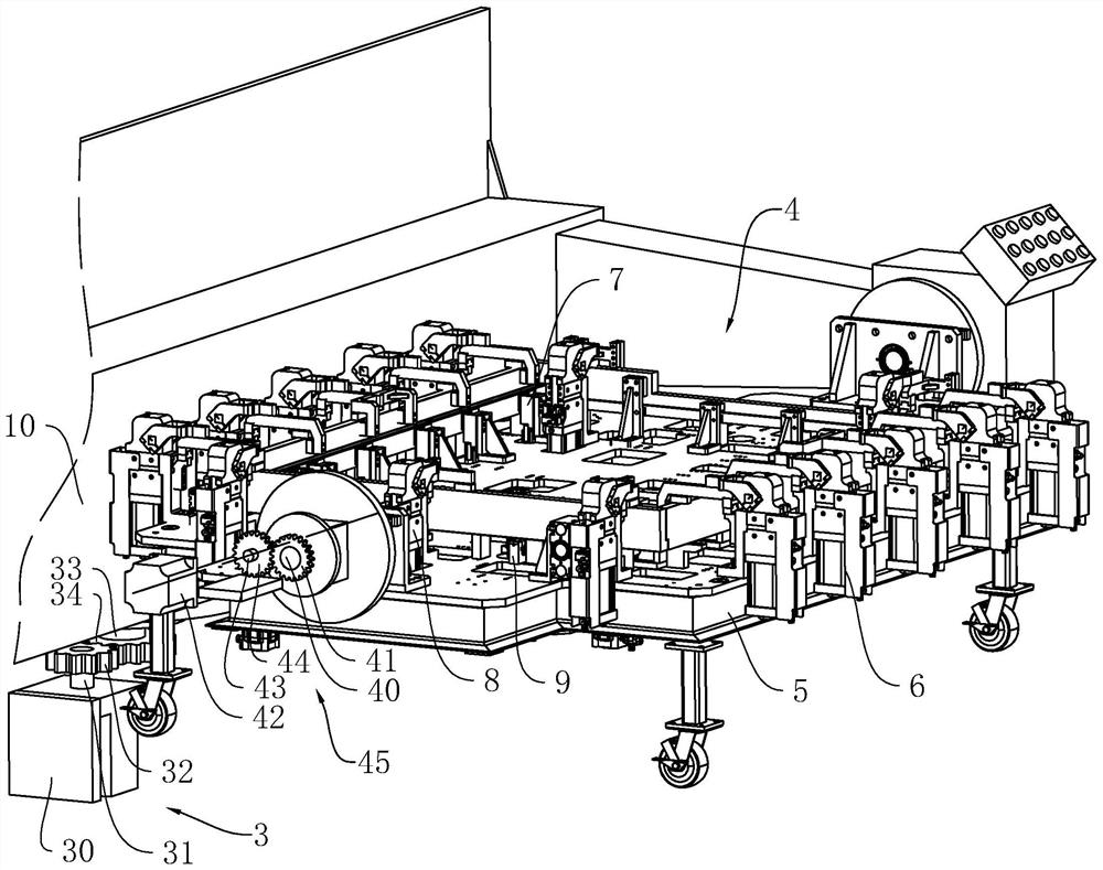 Fixing device for new energy automobile battery pack box frame and automatic welding system