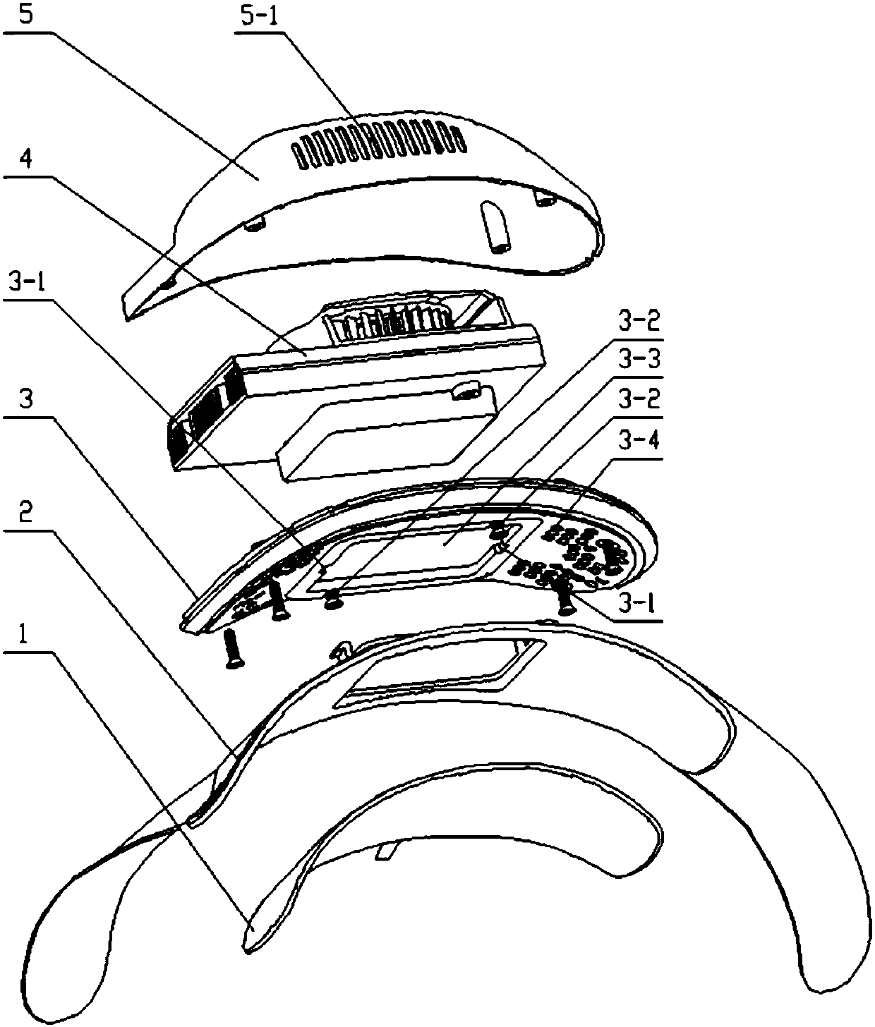 Main machine refrigeration module for a wearable physical temperature decreasing instrument