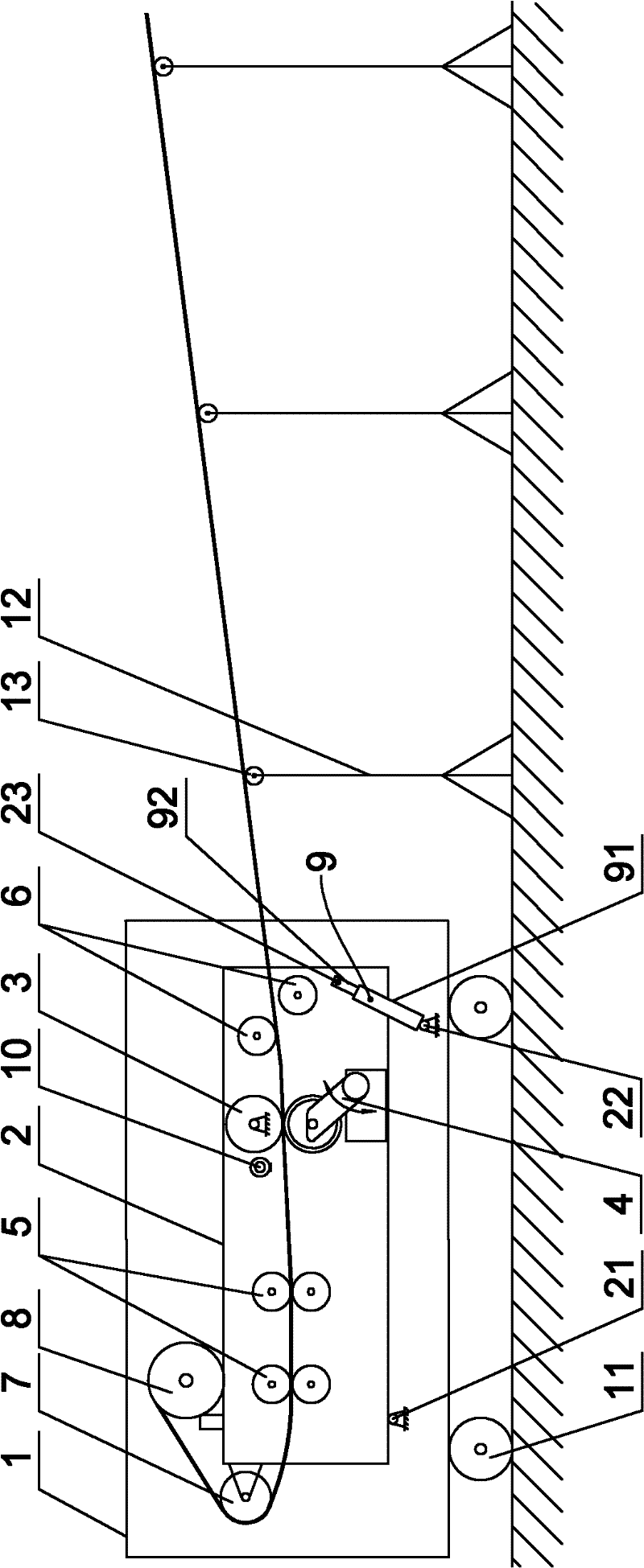 Metal roof board forming device